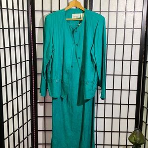 Vintage Halmode Plus 2pc Dress Set Size 16W